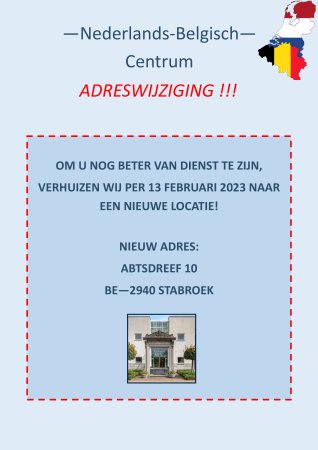 Nieuw adres